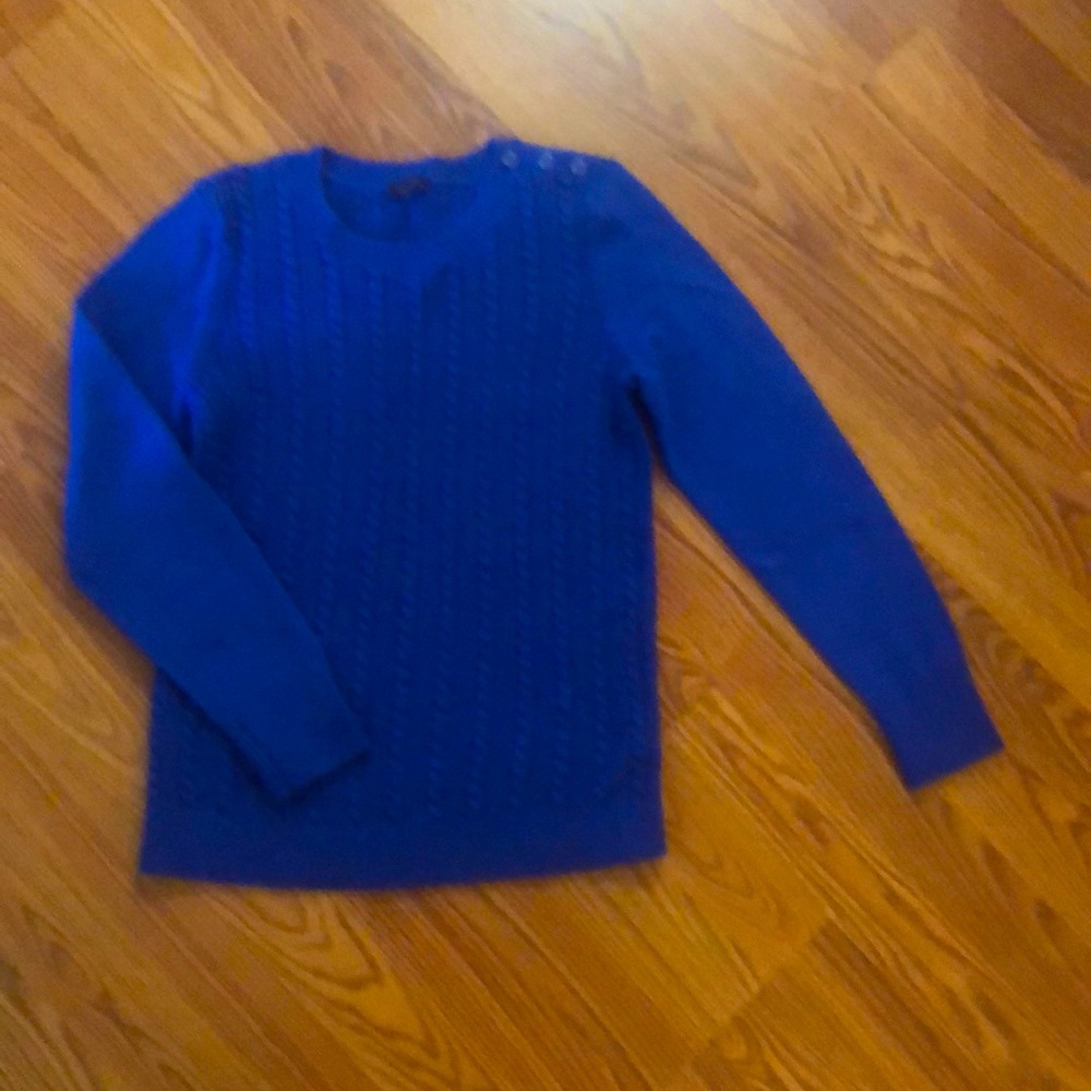 Talbots royal blue crewneck sweater, medium